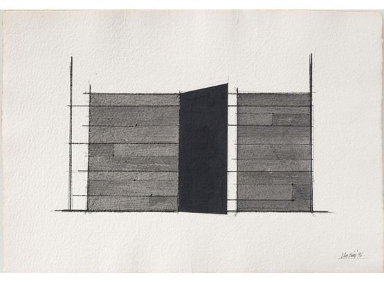 Senza titolo by Giuseppe Uncini contemporary artwork Works on Paper