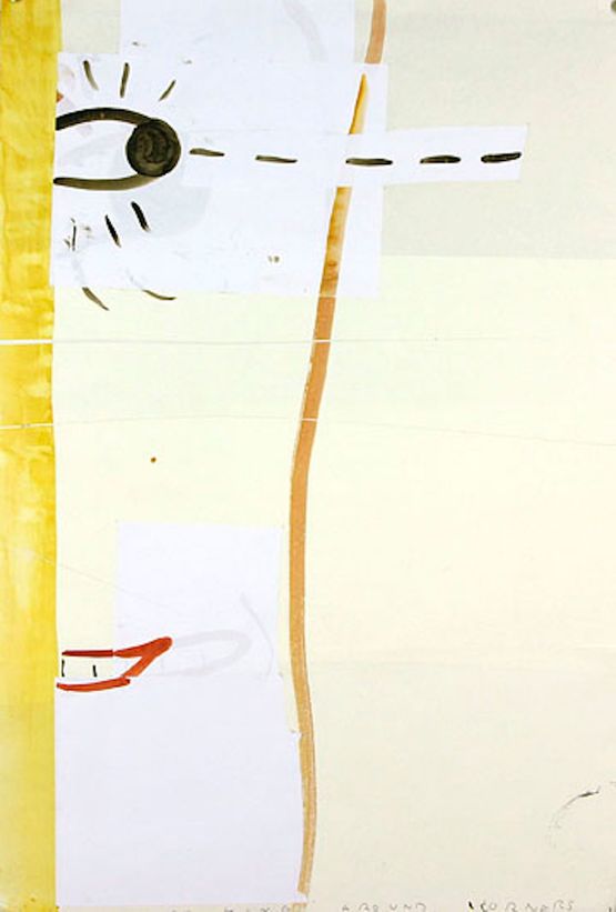 Looking Round Corners by Rose Wylie contemporary artwork Painting