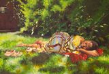 I Dont Want a Seat at the Table of the Oppressor. I Want a Blanket and Pillow Down By the Ocean. I Want to Rest. by April Kamunde contemporary artwork painting