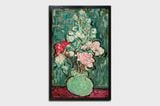 Vase of flowers after Van Gogh Brushstrokes series by Vik Muniz contemporary artwork print