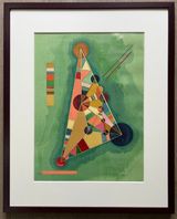 Bunt im Dreieck by Wassily Kandinsky contemporary artwork print