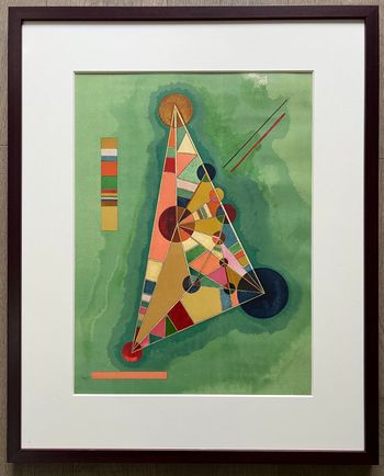 Bunt im Dreieck by Wassily Kandinsky contemporary artwork print
