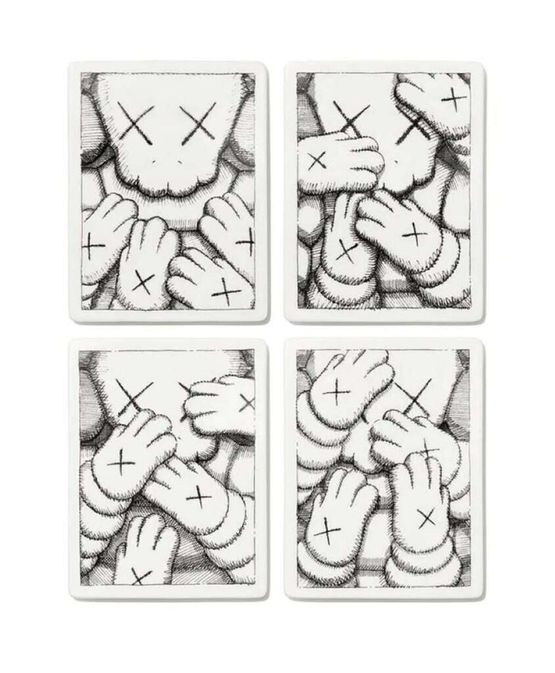 Urge plate set complete set of 4 by KAWS contemporary artwork Sculpture
