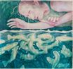 Out of the Blue by Louise Reynolds contemporary artwork Works on Paper