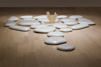 Contemporary art exhibition Mariko Mori Flatstone at DE SARTHE DE SARTHE Hong Kong