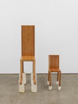 Chair for Human Use with Chair for Spirit Use 1 by Marina Abramovic contemporary artwork sculpture