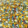 Market Scene HSE 20123 by Professor Ablade Glover contemporary artwork Painting