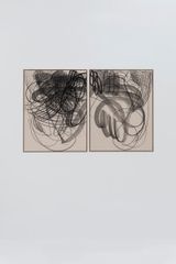 A-dip0123  A-dip0223 Diptico by Aythamy Armas contemporary artwork drawing painting works on paper