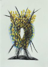Auffallige Bedeckt- und Nacktsamer 1 by Hartmut Neumann contemporary artwork painting