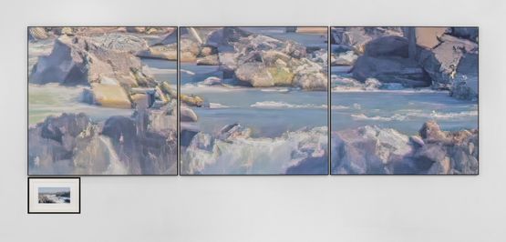 Reconstructed Landscapes  Great Falls i1-B by Michael Takeo Magruder contemporary artwork Print