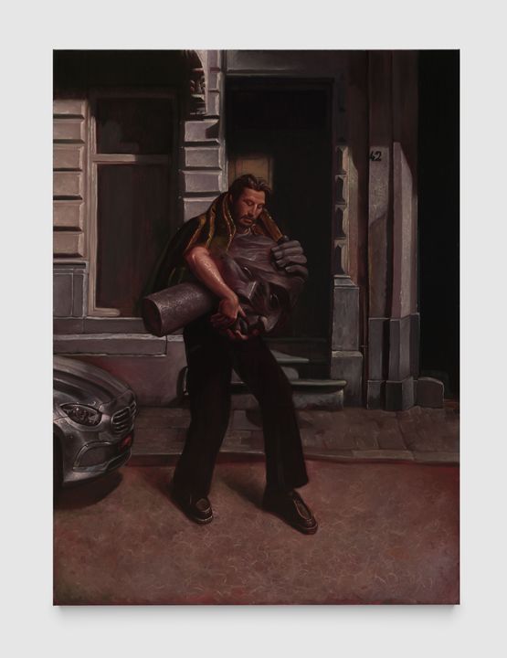 The carrier by Bendt Eyckermans contemporary artwork Painting