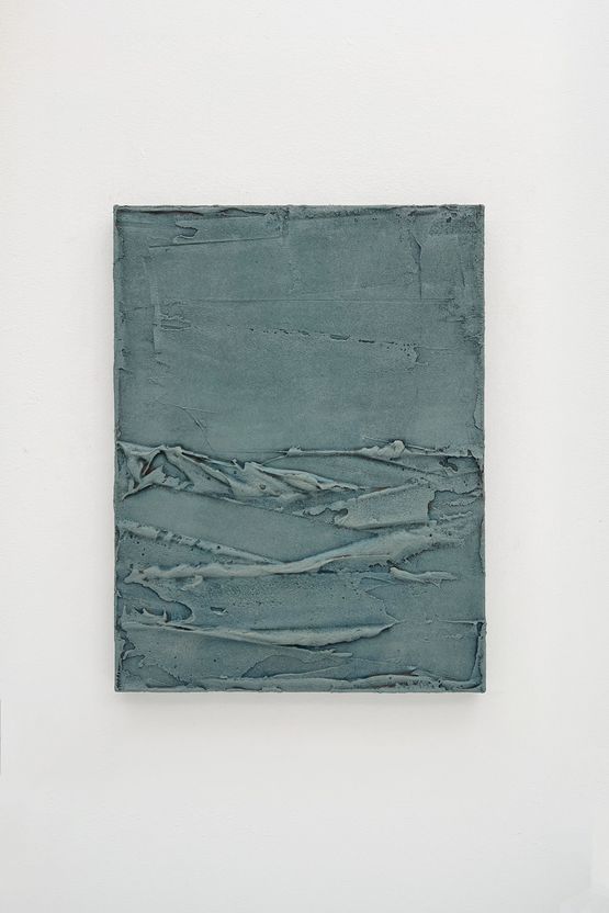 2621 A prop del mar. Azul by Antonia Ferrer contemporary artwork Painting