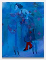 Blue Peer by Joshua Petker contemporary artwork painting