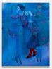 Blue Peer by Joshua Petker contemporary artwork Painting
