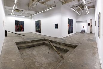 Contemporary art exhibition Biraaj Dodiya Stone is a Forehead at Experimenter Hindustan Road Kolkata India