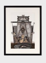 Frau Meier traumt von Agypten by Elisabeth Schrader contemporary artwork drawing works on paper