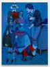 Pleading in Blue by Joshua Petker contemporary artwork Painting
