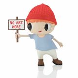 No Art Here by Javier Calleja contemporary artwork sculpture