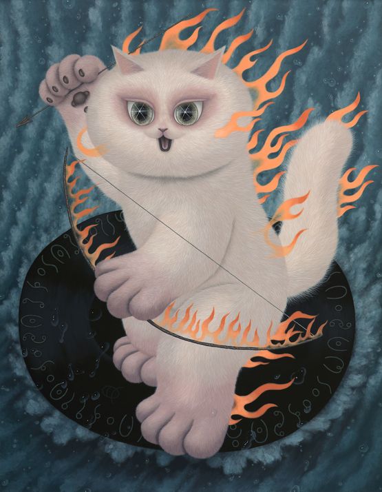 Brave Spirit of by Diren Lee contemporary artwork Painting