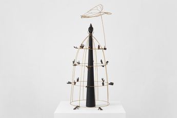 Contemporary art exhibition Chris Ofili Jasmine Thomas-Girvan Affinities at David Zwirner London United Kingdom