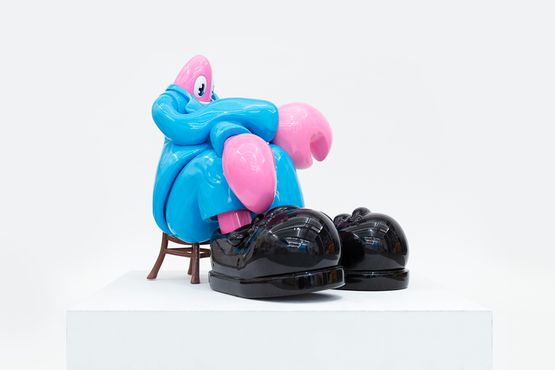 The Thinker by Philip Colbert contemporary artwork Sculpture