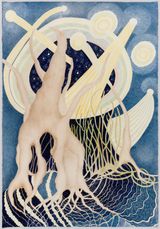 Oldest Tree in Istanbul by Ann Leda Shapiro contemporary artwork works on paper