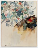 Fleurs sur Fond Blanc by Manoucher Yektai contemporary artwork painting works on paper