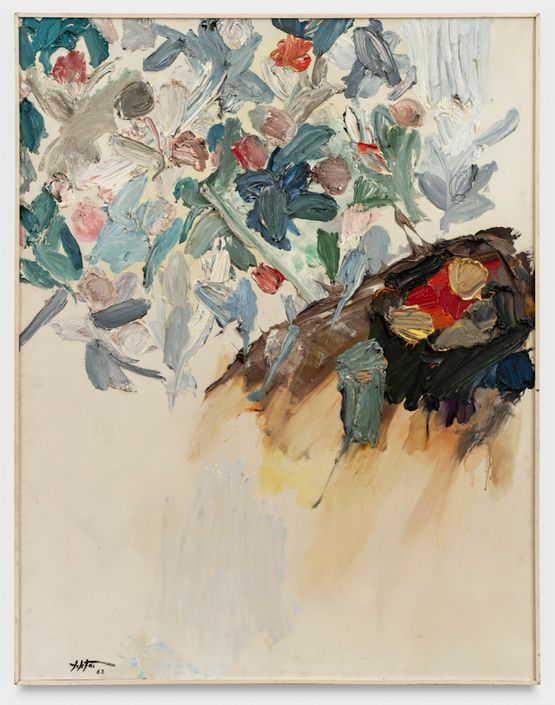 Fleurs sur Fond Blanc by Manoucher Yektai contemporary artwork Painting