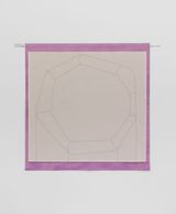 Untitled On Light Violet Ground by Luca Lee Frei contemporary artwork painting textile