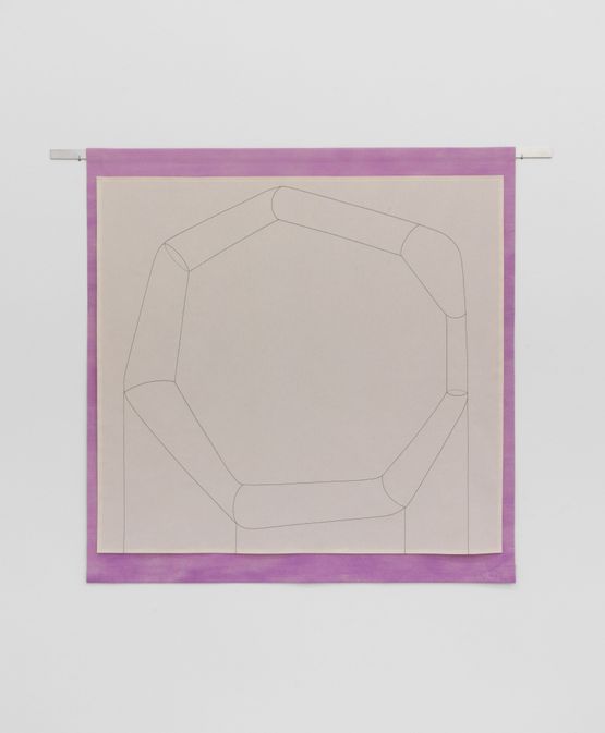 Untitled On Light Violet Ground by Luca Lee Frei contemporary artwork Painting