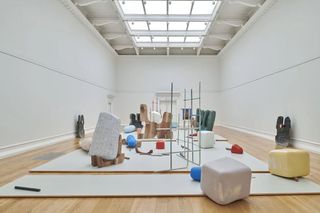 Contemporary art exhibition Nairy Baghramian Jumbled Alphabet at South London Gallery United Kingdom