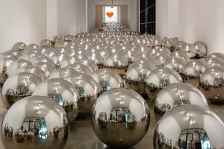 Contemporary art exhibition Yayoi Kusama Infinity Rooms and Narcissus Garden at The Rubell Museum Miami United States