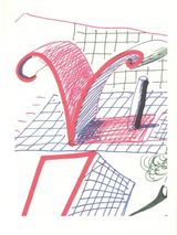 V from Hockneys Alphabet by David Hockney contemporary artwork print