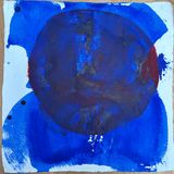 Ultramarin  Blood on Paper 2 by Sylke Von Gaza contemporary artwork painting