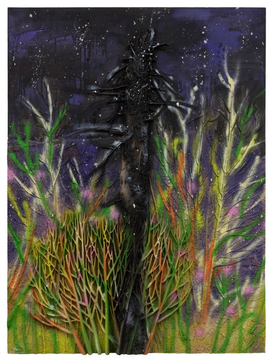 Recollection Pierces the Heart - Tree Struck by Lightning by Chen Tianzhuo contemporary artwork Mixed Media