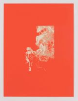 Carving 117-I RG-Hue Hot Red by Pae White contemporary artwork works on paper