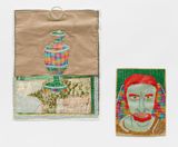 Bob from the Genies in a Jar series by Fernando Marques Penteado contemporary artwork textile works on paper