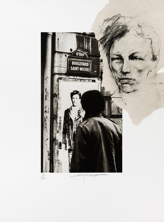Rimbaud Boulevard Saint-Michel by Ernest Pignon-Ernest contemporary artwork Photography