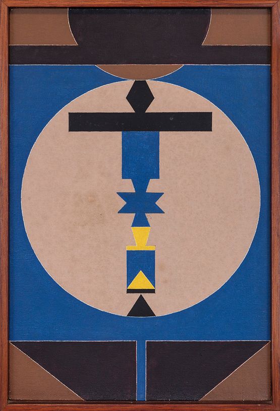 Emblema 86 by Rubem Valentim contemporary artwork Painting