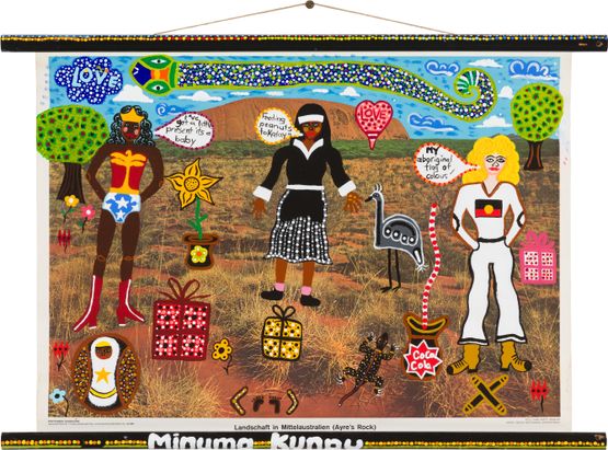 Minyma Kunpu Strong Women by Kaylene Whiskey contemporary artwork Painting