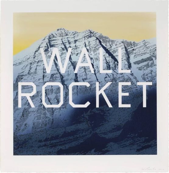 Wall Rocket by Ed Ruscha contemporary artwork Print