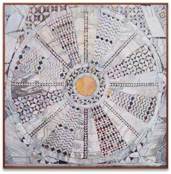 San Vitale Ravenna marble floor reconstruction by Gala Porras-Kim contemporary artwork Works on Paper
