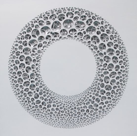 Vestige Karma Silver by Kim Jaeil contemporary artwork Painting