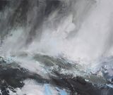 Where angels fall Shetland by Janette Kerr contemporary artwork painting works on paper
