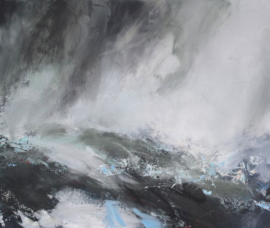 Where angels fall Shetland by Janette Kerr contemporary artwork Painting