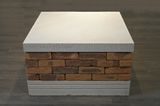Flattop  Tombstone  Altar A Place  For Light  To Land by Ian Hamilton Finlay contemporary artwork sculpture