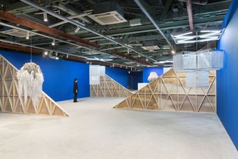 Contemporary art exhibition Haegue Yang Quasi Legit at Kukje Gallery Busan South Korea