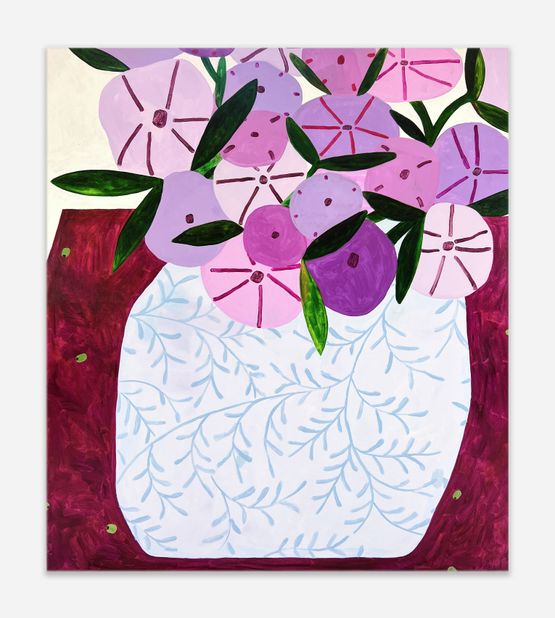 Violets and Olives by Galina Munroe contemporary artwork Painting