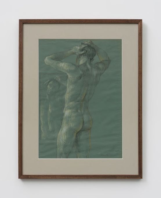 Nude with Mirror by Paul Cadmus contemporary artwork Drawing