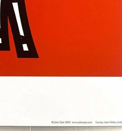 Woman Taking Off Man's Shirt, 2003 by Julian Opie, Lithograph in